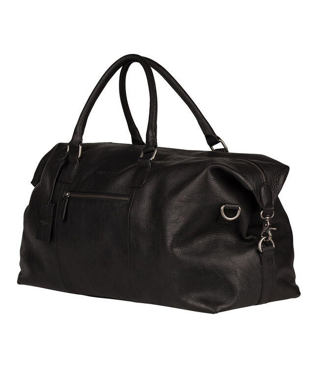 BURKELY Antique Avery Weekender Leren Weekendtas Unisex Reistas - Zwart