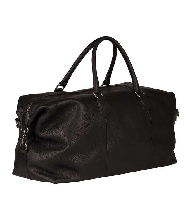 BURKELY Antique Avery Weekender Leren Weekendtas Unisex Reistas - Zwart