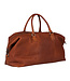 BURKELY Antique Avery Weekender Leren Weekendtas Unisex Reistas - Cognac