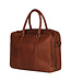 BURKELY Antique Avery Leren Unisex Laptop Tas - 15.6 inch - Cognac