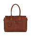 BURKELY Antique Avery Leren Dames  Schoudertas met Laptopvak - 15.6 inch - Cognac