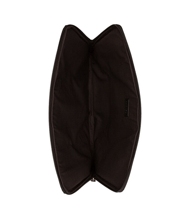 BURKELY Antique Avery Leren 15.6 inch Universele Laptophoes Sleeve - Zwart