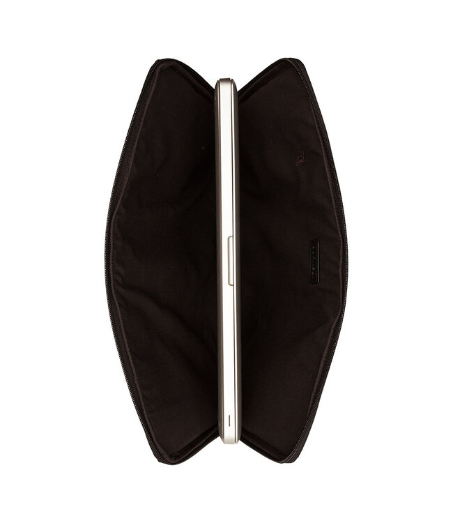 BURKELY Antique Avery Leren 15.6 inch Universele Laptophoes Sleeve - Zwart