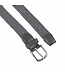 Houtkamp Smalle Elastische Dames Riem - Gevlochten Comfort Stretch Belt - 25 mm breed - Vrouwen Ceintuur - Grijs