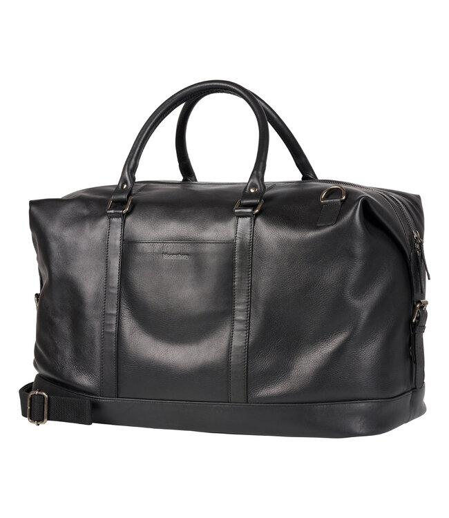 Bloomsbury Leren Weekendtas Unisex Reistas - Zwart