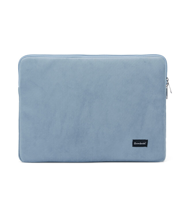 Bombata Universele Velvet Laptophoes Sleeve - 13 inch / 14 inch - Licht Blauw