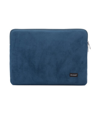 Bombata Universele Velvet Laptophoes Sleeve - 13 inch / 14 inch - Jeans Blauw