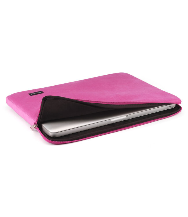 Bombata Universele Velvet Laptophoes Sleeve - 15.6 inch / 16 inch - Bordeaux Rood
