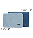 Bombata Universele Velvet Laptophoes Sleeve - 15.6 inch / 16 inch - Licht Blauw