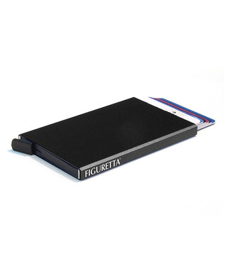 Figuretta Aluminium Hardcase RFID Cardprotector Zwart