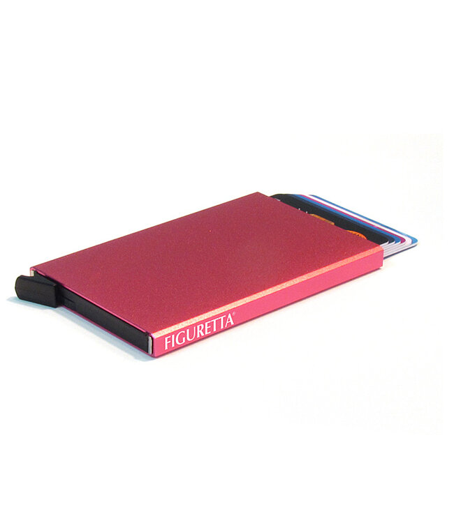 Figuretta Aluminium Hardcase RFID Cardprotector Fuchsia Roze