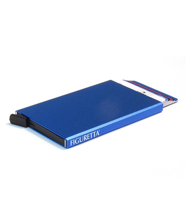 Figuretta Aluminium Hardcase RFID Cardprotector Blauw