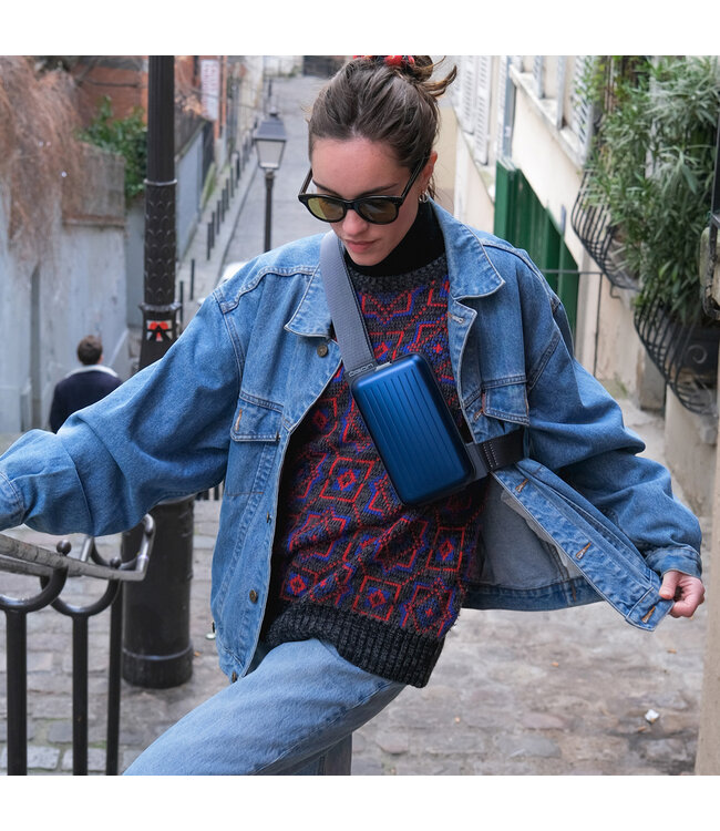 Ögon Designs Phone Bag Aluminium Telefoontas - Sling Bag - Donkerblauw