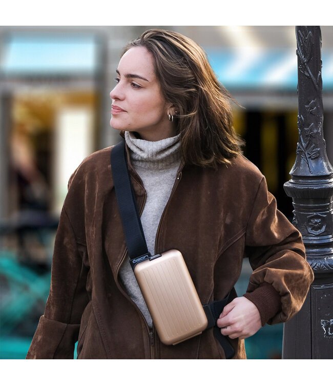 Ögon Designs Phone Bag Aluminium Telefoontas - Sling Bag - Rosé Goud