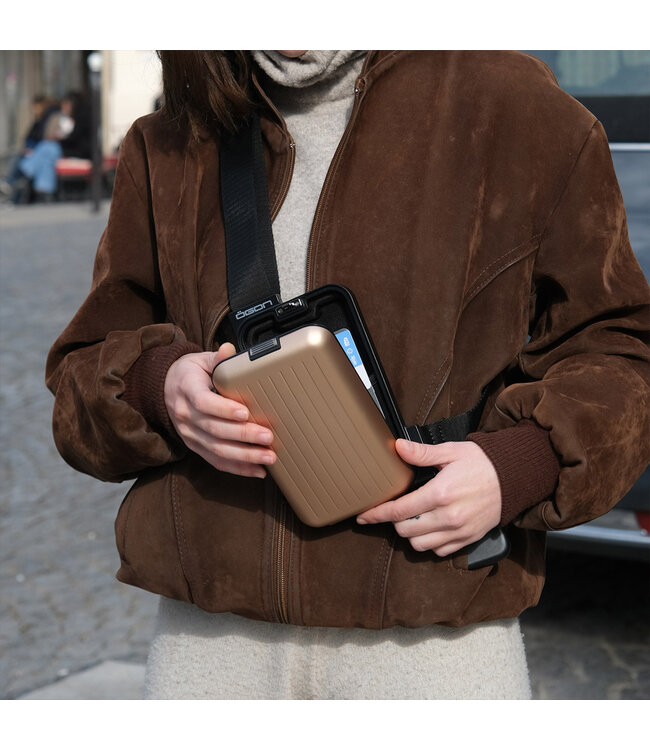 Ögon Designs Phone Bag Aluminium Telefoontas - Sling Bag - Rosé Goud