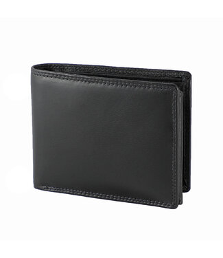 Houtkamp Leren Heren Portemonnee - Billfold - Nappa  Leer - Zwart