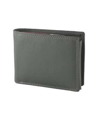 Houtkamp Leren Heren Portemonnee - Billfold - Leer - Grijs