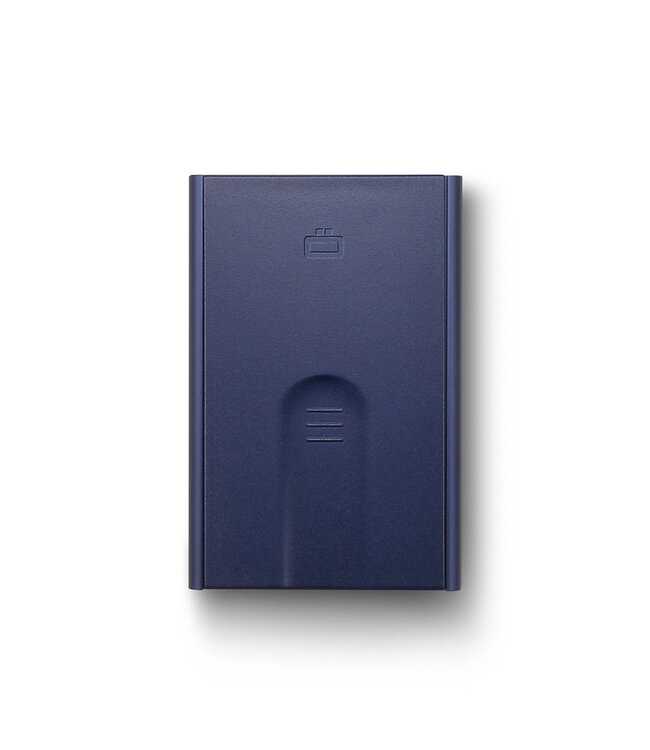 Ögon Designs Slider Pasjeshouder - 6 pasjes - Aluminium Creditcardhouder - RFID Anti-Skim - Navy Blauw