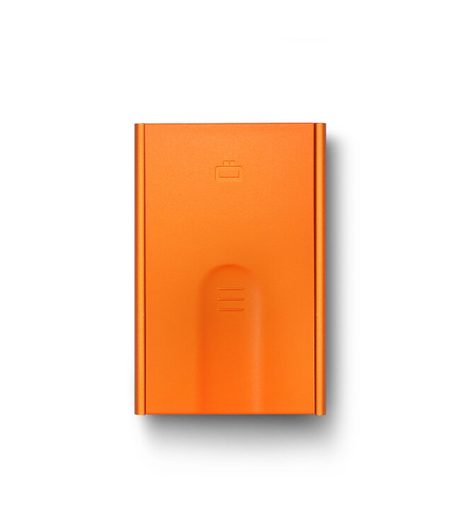 Ögon Designs Slider Pasjeshouder - 6 pasjes - Aluminium Creditcardhouder - RFID Anti-Skim - Oranje