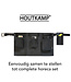 Houtkamp Leren Horeca Handterminal Holster - Riem Holster voor Handheld of Smartphone - Robuust Nappa Leer - Zwart