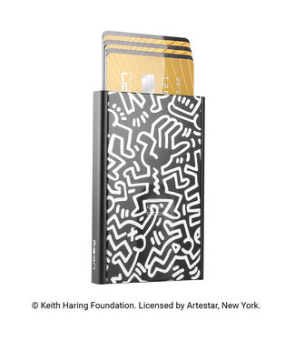 Ögon Designs Slider Pasjeshouder RFID Keith Haring Zwart-Wit