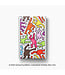 Ögon Designs Slider Pasjeshouder - 6 pasjes - Aluminium Creditcardhouder - RFID Anti-Skim - Keith Haring - Kleur