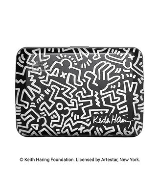 Ögon Designs Stockholm V2.0 Aluminium Creditcardhouder - Keith Haring - Zwart-Wit