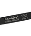 Landley Zwarte Dames Riem met Dubbele Ringen Gesp - Zilveren Ringen - 3 cm breed - Echt Leer - Zwart / Zilver