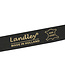 Landley Zwarte Dames Riem met Dubbele Ringen Gesp - Gouden Ringen - 3 cm breed - Echt Leer - Zwart / Goud