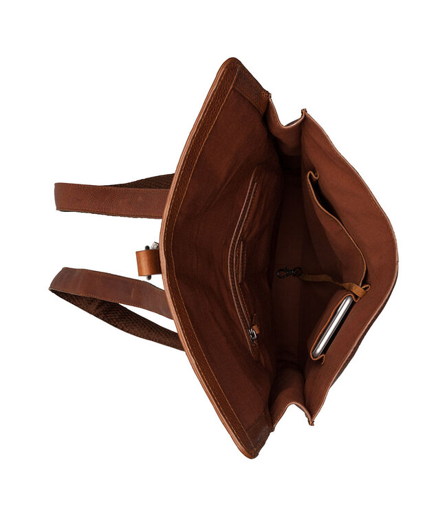 BURKELY Antique Avery Unisex Rugzak - Leren Rugtas - Cognac