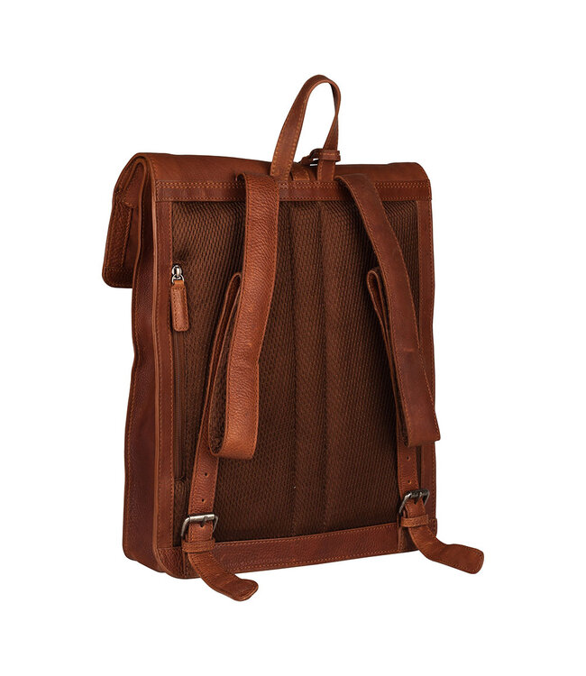 BURKELY Antique Avery Unisex Rugzak - Leren Rugtas - Cognac