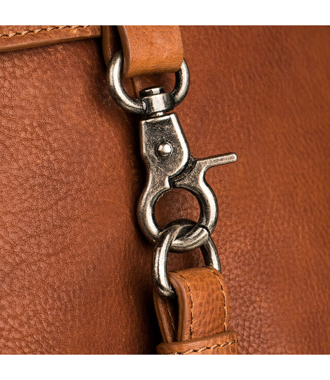 BURKELY Antique Avery Unisex Rugzak - Leren Rugtas - Cognac