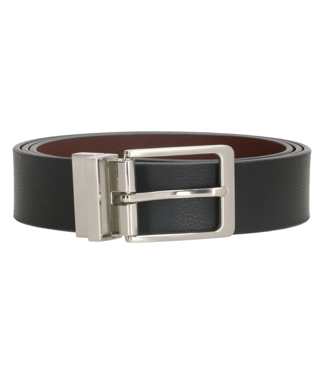 DD Exclusive Draaibare Leren Unisex Riem - Reversible Belt - Dames en Heren - Echt Leer - Zwart en Bruin