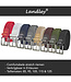 Landley Elastische Gevlochten Stretch Riemen Duopack - Voordeelset met 2 riemen - Dames en Heren - Blauw