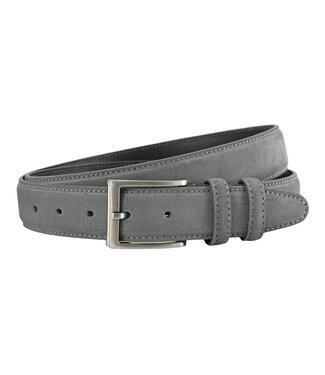 Landley Suède Leren Heren Riem - Pantalon Riem Leer - Broekriem Mannen - Grijs
