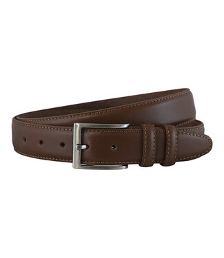 Landley Leren Heren Nette Pantalon Riem 3.5 cm Bruin