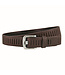 Landley Duopack met Leren Geperforeerde Riemen Smal - Voordeelset met 2 riemen - Breedte 3 cm - Dames en Heren - Bruin en Cognac