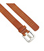 Landley Duopack met Leren Geperforeerde Riemen Smal - Voordeelset met 2 riemen - Breedte 3 cm - Dames en Heren - Cognac en Wit