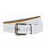 Landley Geperforeerde Sleufjes Riem - 4 cm - Wit