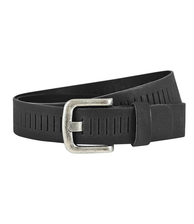 Landley Leren Geperforeerde Riemen Voordeelset - Duopack met 2 riemen - Breedte 4 cm - Dames en Heren - Echt Leer - Zwart en Wit