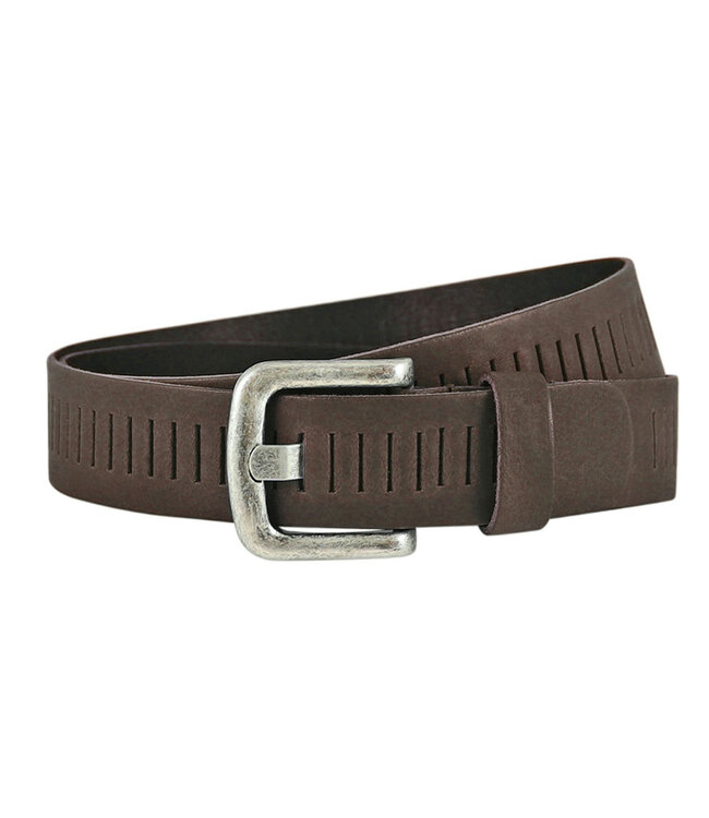 Landley Leren Geperforeerde Riemen Voordeelset - Duopack met 2 riemen - Breedte 4 cm - Dames en Heren - Echt Leer - Bruin en Taupe