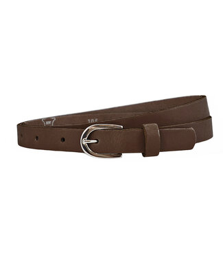Landley Smalle Dames Riem - Leer - Tailleriem - Bruin