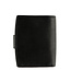 DSTRCT Wax Lane Leren Dames Portemonnee RFID met Ritssluiting Zwart