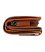 DSTRCT Wax Lane Leren Dames Portemonnee RFID met Ritssluiting Cognac