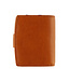 DSTRCT Wax Lane Leren Dames Portemonnee RFID met Ritssluiting Cognac
