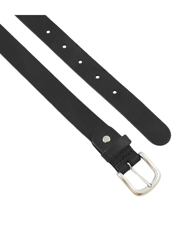 Landley Dames Riem Leer Zwart – Breedte 3 cm – Leren Vrouwen Riem