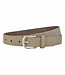 Landley Dames Riem Leer Taupe – Breedte 3 cm – Leren Vrouwen Riem