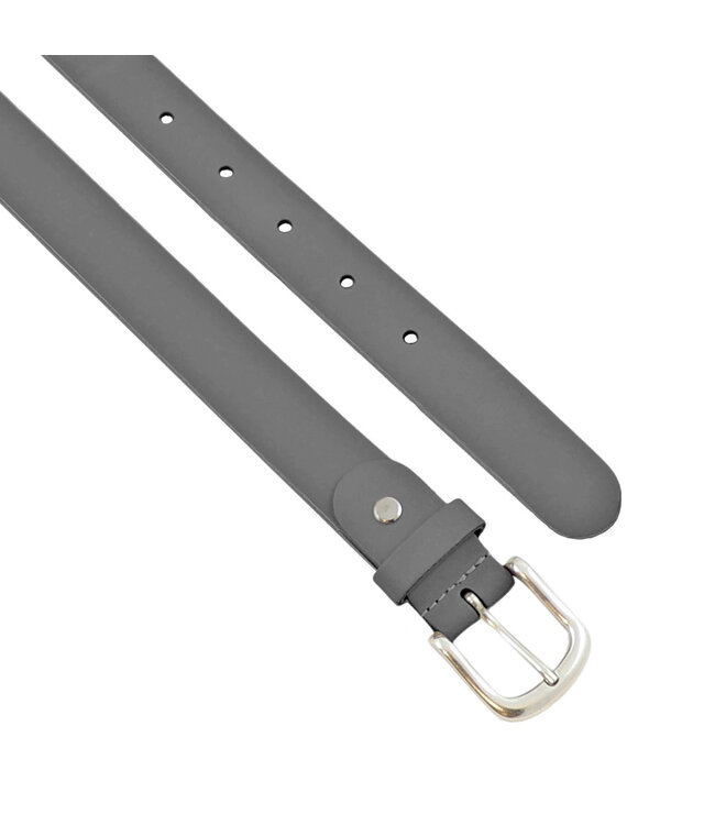 Landley Dames Riem Leer Grijs – Breedte 3 cm – Leren Vrouwen Riem