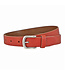 Landley Dames Riem Leer Rood – Breedte 3 cm – Leren Vrouwen Riem