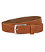 Landley Nette Leren Jeans Riem Cognac - Dames en Heren - 3.5 cm Breed - Echt Leer - Casual Pantalon Riem